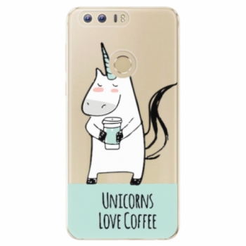 Odolné silikonové pouzdro iSaprio - Unicorns Love Coffee - Huawei Honor 8