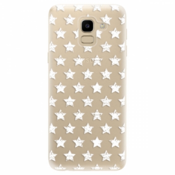 Odolné silikonové pouzdro iSaprio - Stars Pattern - white - Samsung Galaxy J6