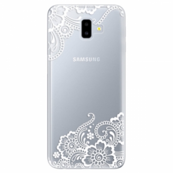 Odolné silikonové pouzdro iSaprio - White Lace 02 - Samsung Galaxy J6+
