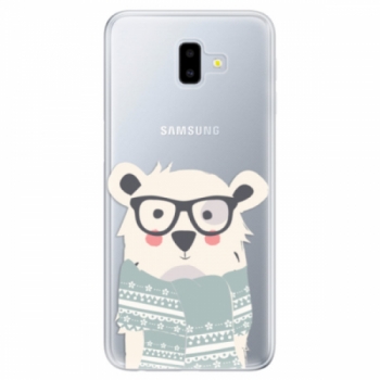 Odolné silikonové pouzdro iSaprio - Bear with Scarf - Samsung Galaxy J6+
