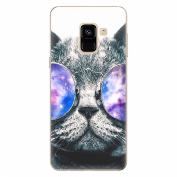Odolné silikonové pouzdro iSaprio - Galaxy Cat - Samsung Galaxy A8 2018
