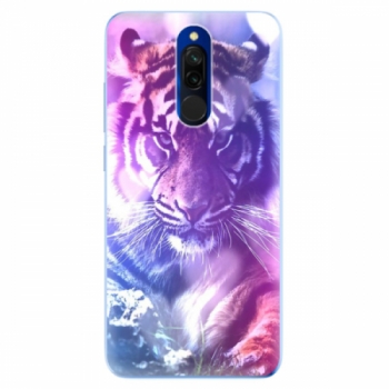 Odolné silikonové pouzdro iSaprio - Purple Tiger - Xiaomi Redmi 8