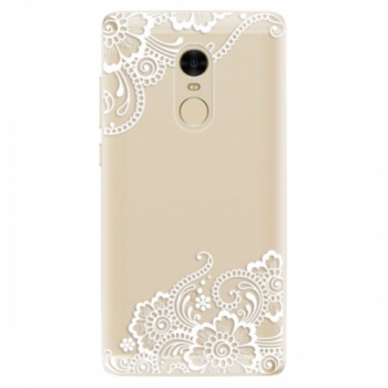Odolné silikonové pouzdro iSaprio - White Lace 02 - Xiaomi Redmi Note 4