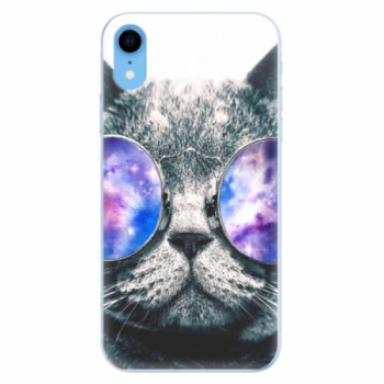 Odolné silikonové pouzdro iSaprio - Galaxy Cat - iPhone XR