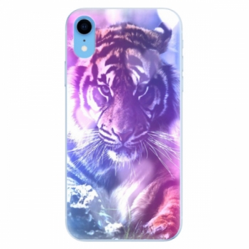 Odolné silikonové pouzdro iSaprio - Purple Tiger - iPhone XR