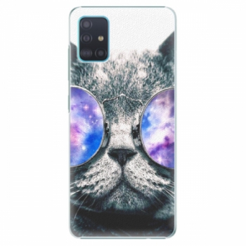 Plastové pouzdro iSaprio - Galaxy Cat - Samsung Galaxy A51
