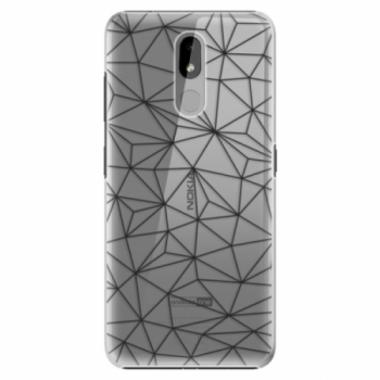 Plastové pouzdro iSaprio - Abstract Triangles 03 - black - Nokia 3.2