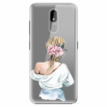 Plastové pouzdro iSaprio - Girl with flowers - Nokia 3.2