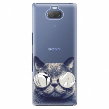 Plastové pouzdro iSaprio - Crazy Cat 01 - Sony Xperia 10