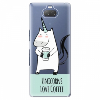 Plastové pouzdro iSaprio - Unicorns Love Coffee - Sony Xperia 10
