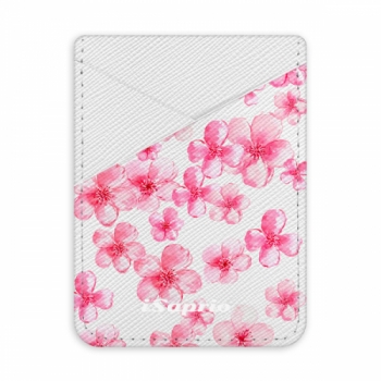 Pouzdro na kreditní karty iSaprio - Flower Pattern 05 - světlá nalepovací kapsa