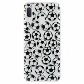 Odolné silikonové pouzdro iSaprio - Football pattern - black - Samsung Galaxy A20e