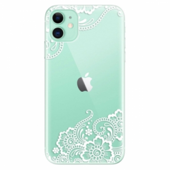 Odolné silikonové pouzdro iSaprio - White Lace 02 - iPhone 11