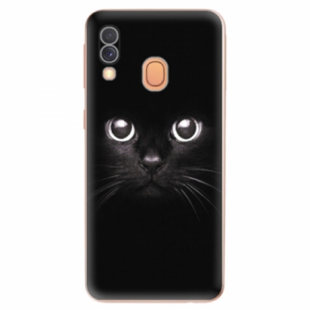 Odolné silikonové pouzdro iSaprio - Black Cat - Samsung Galaxy A40