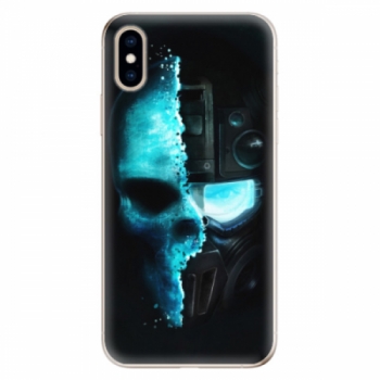 Odolné silikonové pouzdro iSaprio - Roboskull - iPhone XS