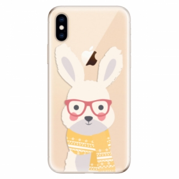 Odolné silikonové pouzdro iSaprio - Smart Rabbit - iPhone XS