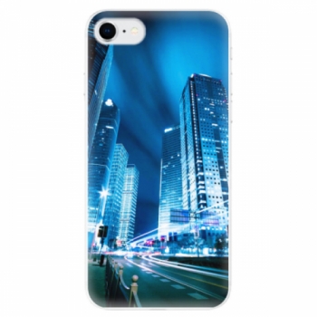 Odolné silikonové pouzdro iSaprio - Night City Blue - iPhone SE 2020