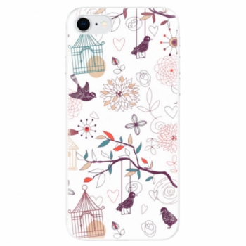 Odolné silikonové pouzdro iSaprio - Birds - iPhone SE 2020