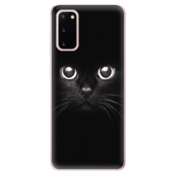 Odolné silikonové pouzdro iSaprio - Black Cat - Samsung Galaxy S20