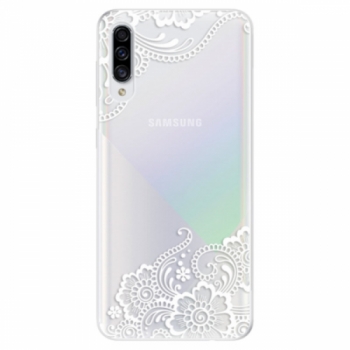 Odolné silikonové pouzdro iSaprio - White Lace 02 - Samsung Galaxy A30s