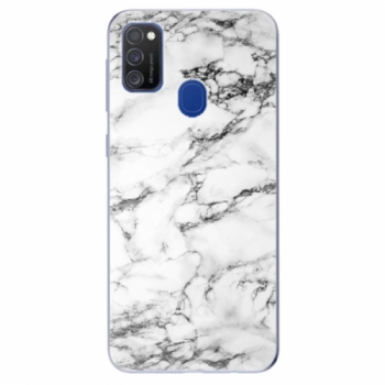 Odolné silikonové pouzdro iSaprio - White Marble 01 - Samsung Galaxy M21