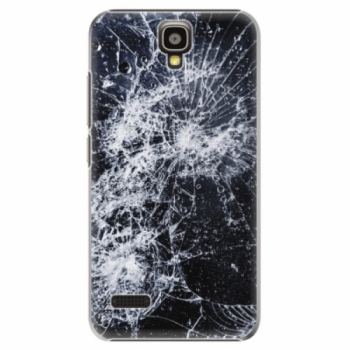 Plastové pouzdro iSaprio - Cracked - Huawei Ascend Y5