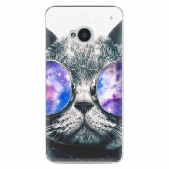 Plastové pouzdro iSaprio - Galaxy Cat - HTC One M7