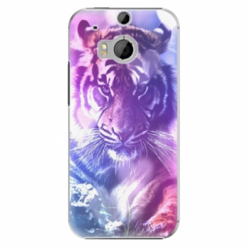 Plastové pouzdro iSaprio - Purple Tiger - HTC One M8