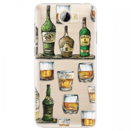 Plastové pouzdro iSaprio - Whisky pattern - Huawei Y5 II / Y6 II Compact