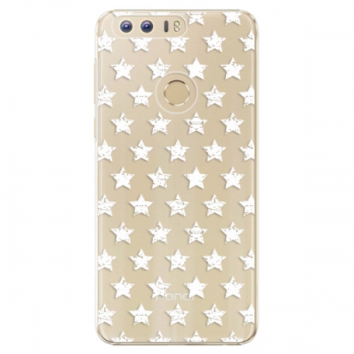 Plastové pouzdro iSaprio - Stars Pattern - white - Huawei Honor 8