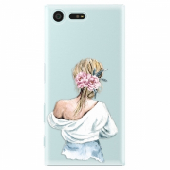 Plastové pouzdro iSaprio - Girl with flowers - Sony Xperia X Compact