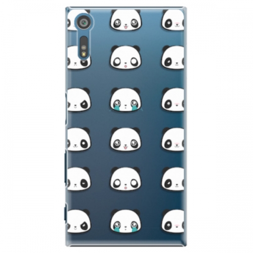 Plastové pouzdro iSaprio - Panda pattern 01 - Sony Xperia XZ
