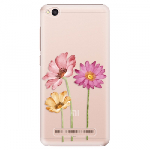 Plastové pouzdro iSaprio - Three Flowers - Xiaomi Redmi 4A