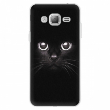 Plastové pouzdro iSaprio - Black Cat - Samsung Galaxy J3
