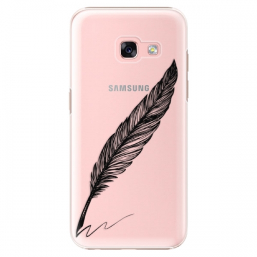 Plastové pouzdro iSaprio - Writing By Feather - black - Samsung Galaxy A3 2017