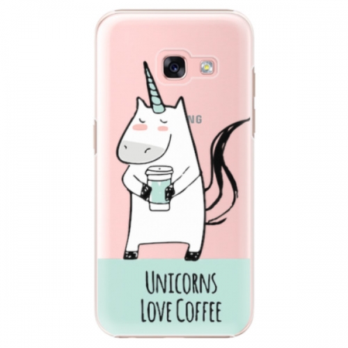 Plastové pouzdro iSaprio - Unicorns Love Coffee - Samsung Galaxy A3 2017