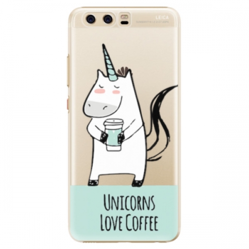 Plastové pouzdro iSaprio - Unicorns Love Coffee - Huawei P10