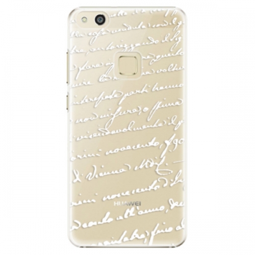 Plastové pouzdro iSaprio - Handwriting 01 - white - Huawei P10 Lite