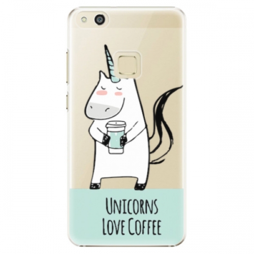 Plastové pouzdro iSaprio - Unicorns Love Coffee - Huawei P10 Lite
