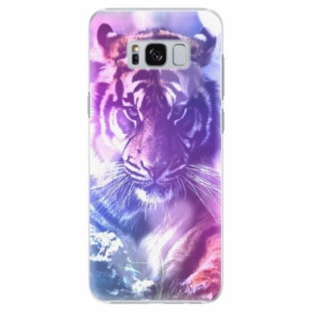 Plastové pouzdro iSaprio - Purple Tiger - Samsung Galaxy S8