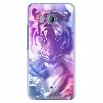 Plastové pouzdro iSaprio - Purple Tiger - HTC U11