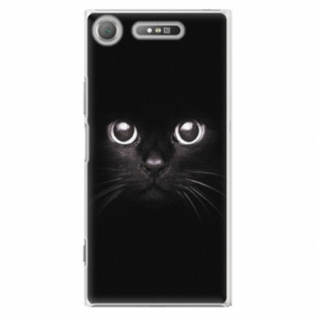 Plastové pouzdro iSaprio - Black Cat - Sony Xperia XZ1