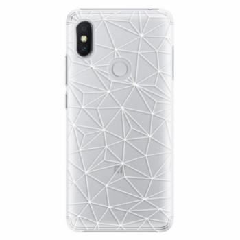 Plastové pouzdro iSaprio - Abstract Triangles 03 - white - Xiaomi Redmi S2