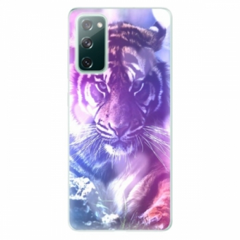 Odolné silikonové pouzdro iSaprio - Purple Tiger - Samsung Galaxy S20 FE