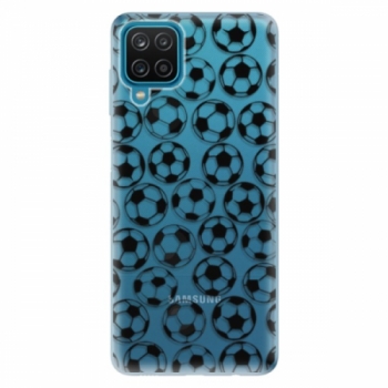 Odolné silikonové pouzdro iSaprio - Football pattern - black - Samsung Galaxy A12