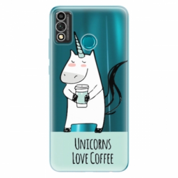 Odolné silikonové pouzdro iSaprio - Unicorns Love Coffee - Honor 9X Lite