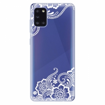 Odolné silikonové pouzdro iSaprio - White Lace 02 - Samsung Galaxy A31