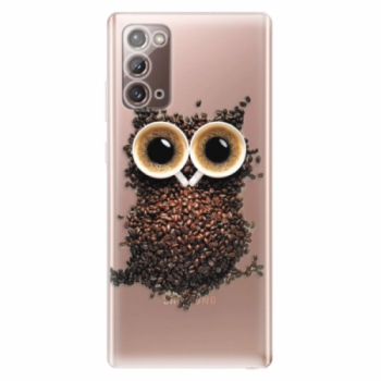 Odolné silikonové pouzdro iSaprio - Owl And Coffee - Samsung Galaxy Note 20