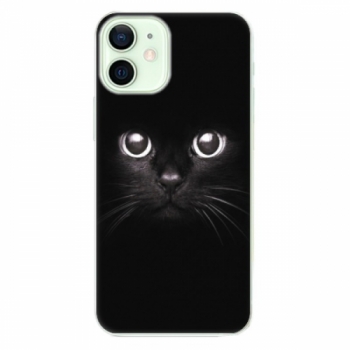 Odolné silikonové pouzdro iSaprio - Black Cat - iPhone 12 mini