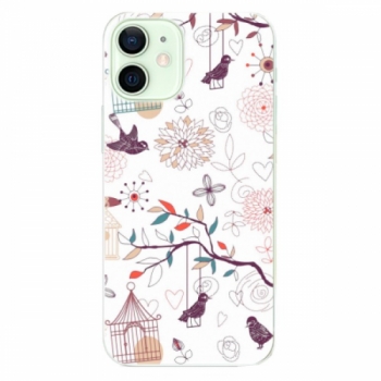 Odolné silikonové pouzdro iSaprio - Birds - iPhone 12